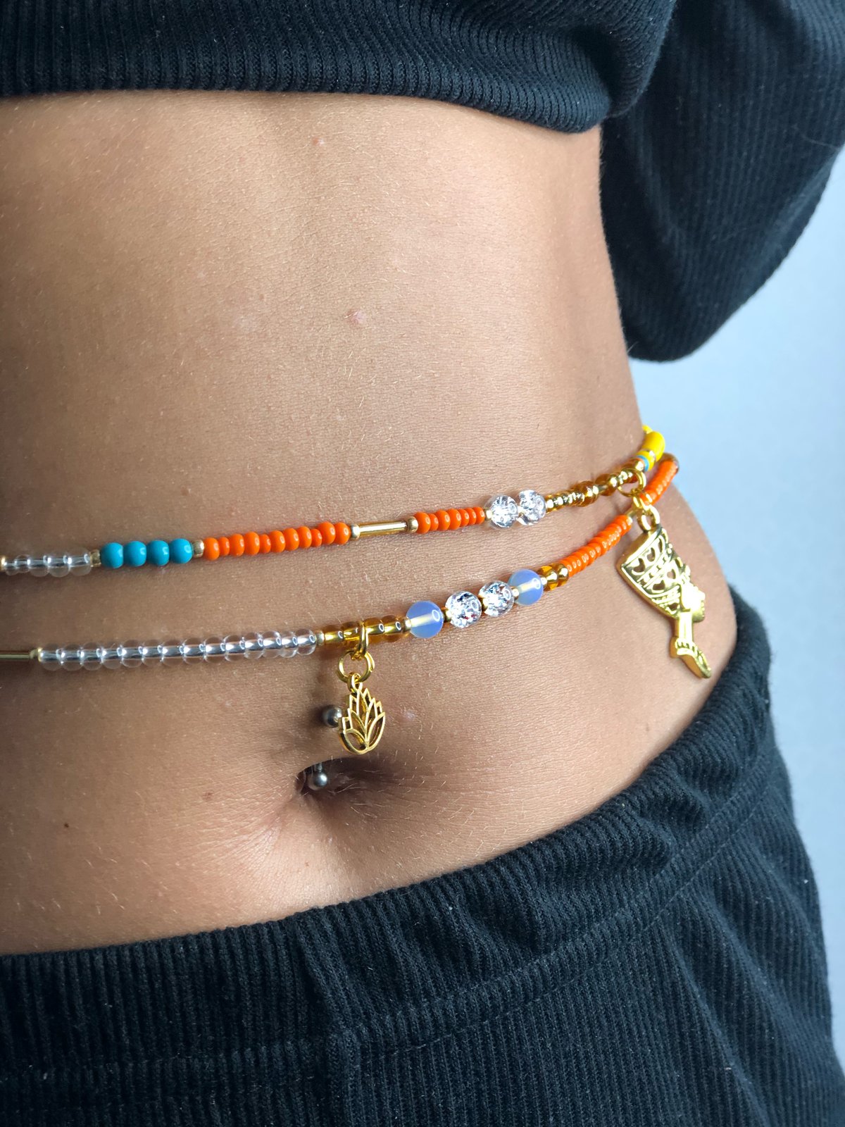  RLMOON 23.6 Inch Waist Beads for Women African Small