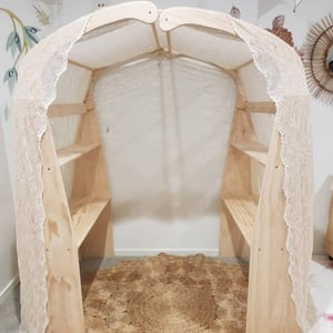 Image of Wooden Playstands - Pair    