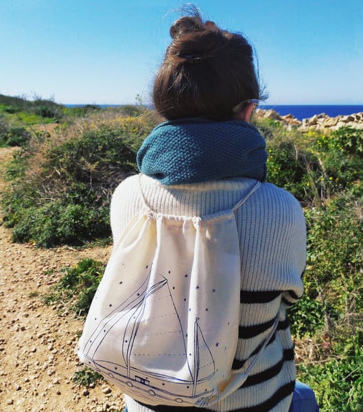 Image of Backpack sailingboat