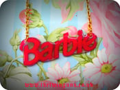Image of Barbie Lettering necklace