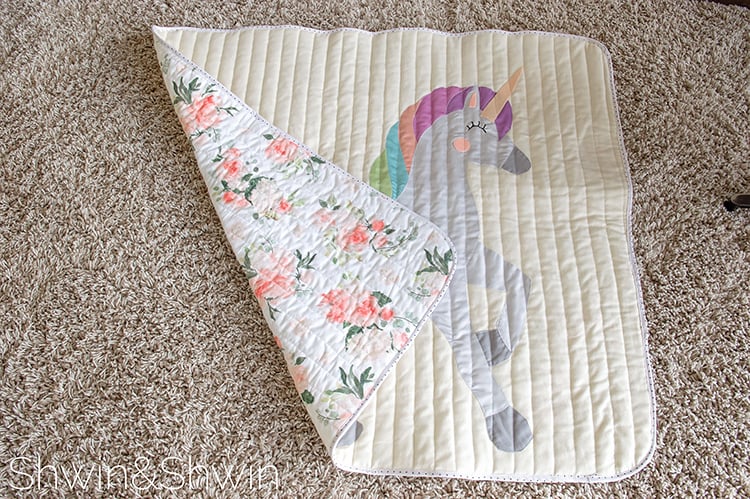 Unicorn Quilt Template