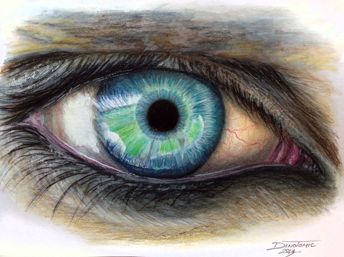 #166 Eye colorful drawing | DinoTomic