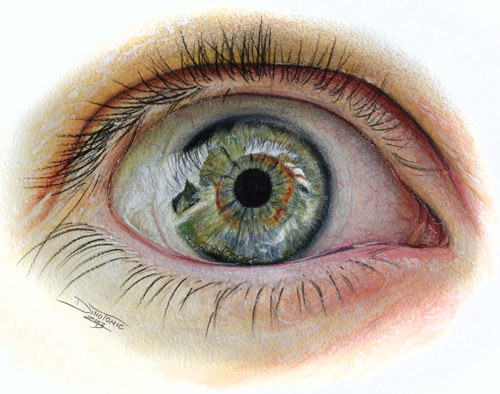Image of #167 Eye sketch print