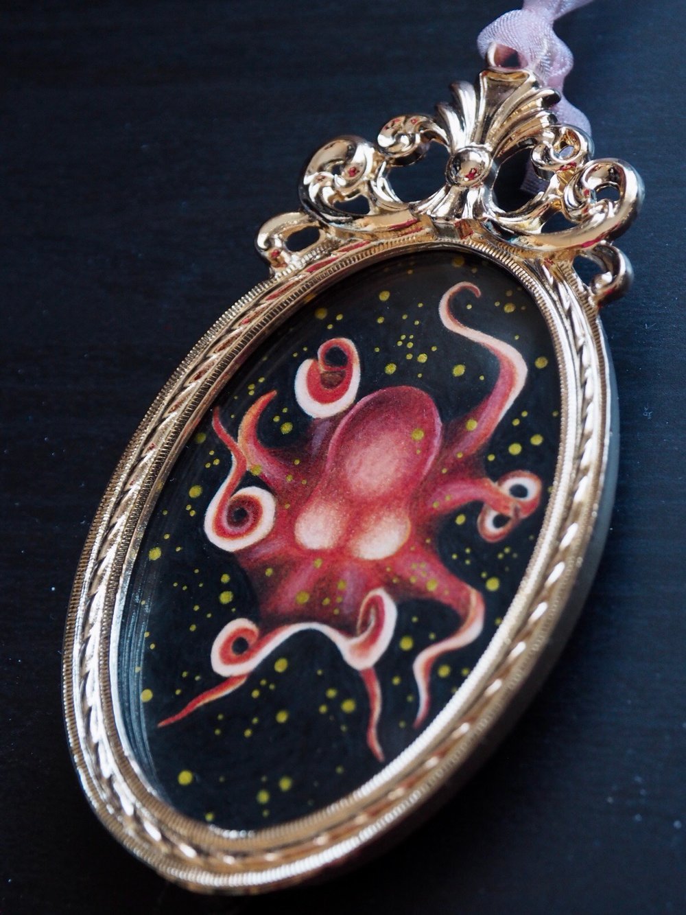 Original Framed Artwork Miniature Octopus