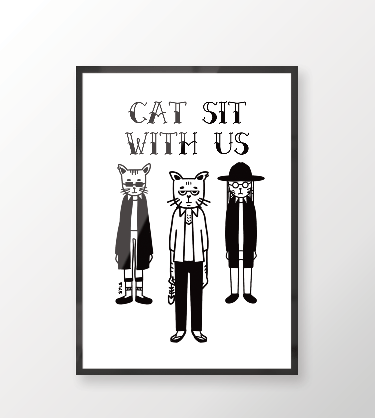 Image of Cat sit with us