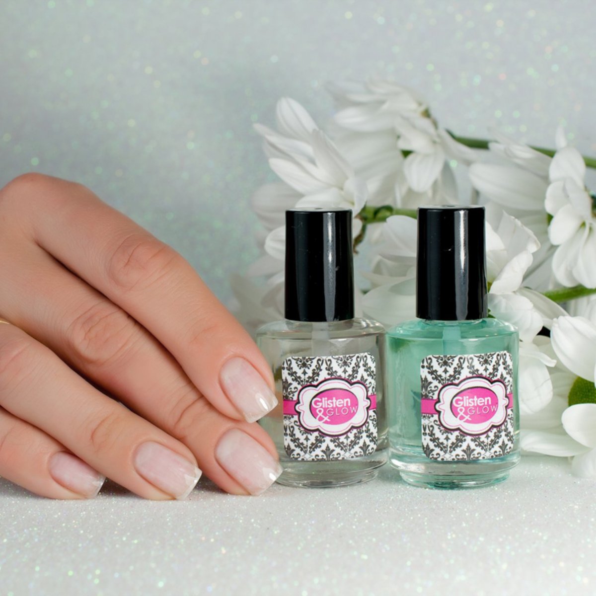 Glisten Glow Top Coat Base Coat Duo Glisten Glow