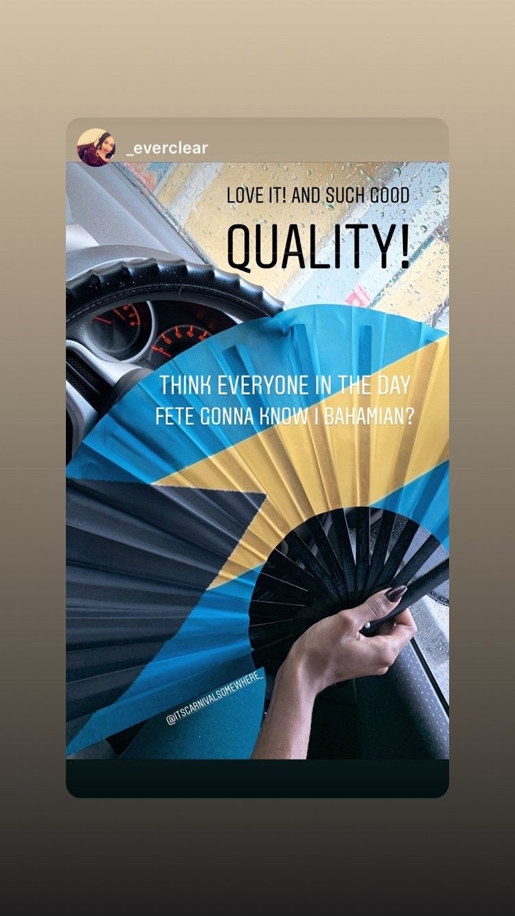 Image of Rep your island Bamboo Hand Fan (Tell us your country)