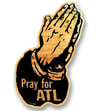 Pray for ATL -black w/woodgrain