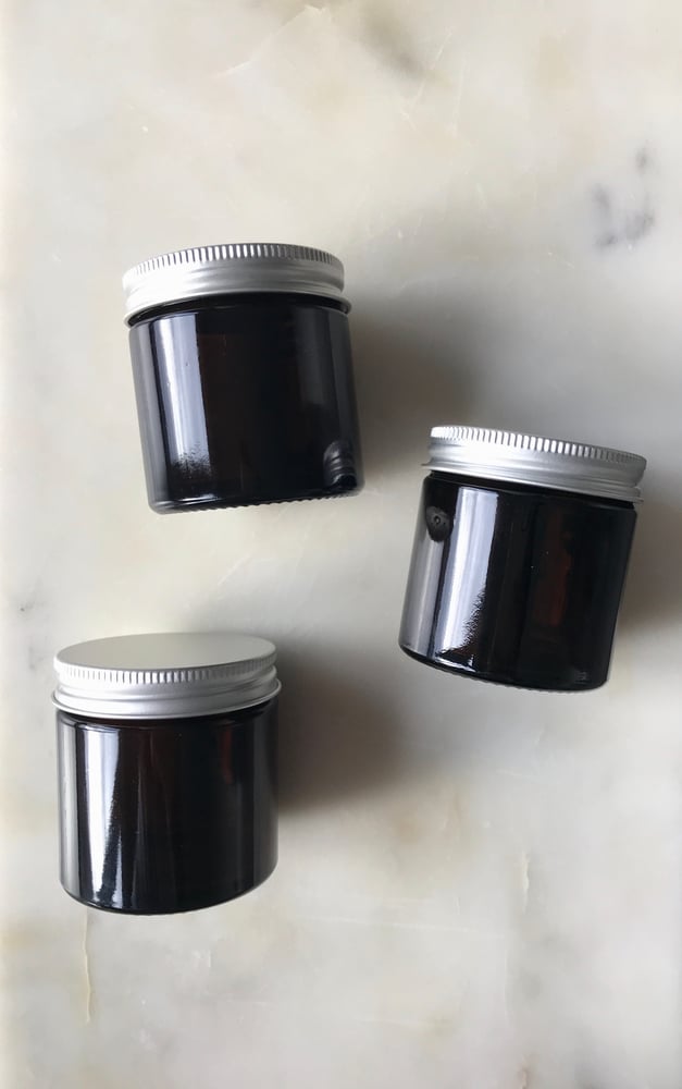 Image of Amber Glass Mini Jars