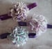 Image of 4 Inch Floral Flower Headbands -13 Color Choices 