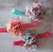 Image of 4 Inch Floral Flower Headbands -13 Color Choices 