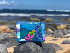 Image of Vintage Plumeria clutch #30