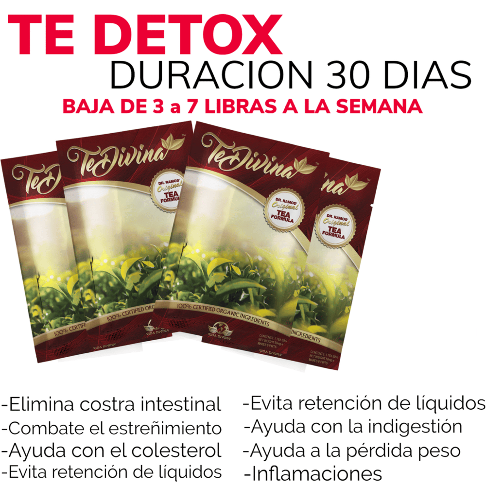 Image of DETOX TÉ - PAQUETE PARA 1 MES