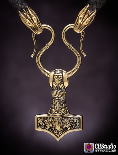 Image of Thor's Hammer :: MJOLNIR  Paracord Necklace