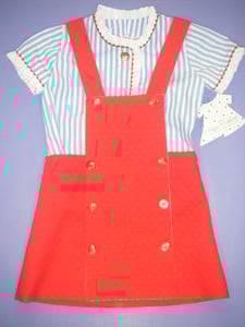 Image of Vestido pichi piqué con camisa BAJA COSTURA 