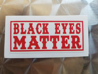 Black eyes matter sticker