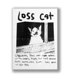 Loss Cat Print On Wood