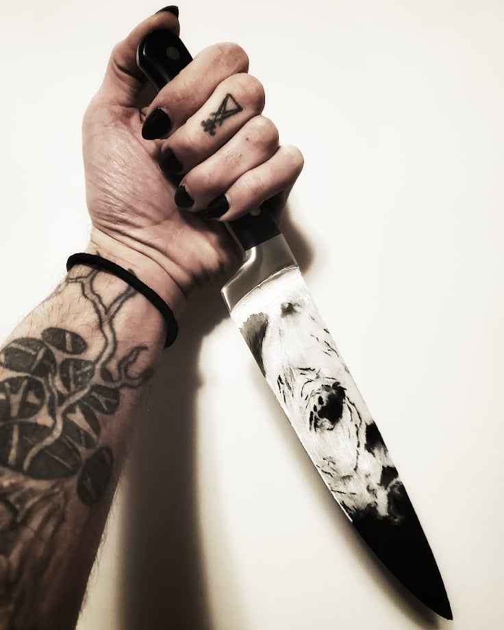 japanese chef knife tattoo designs