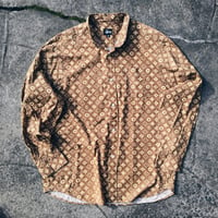 Original Early 2000’s Stussy Monogram L/S Button Up.