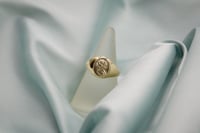Image 5 of 14k Gold Rose Signet 