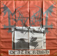 Image 2 of Mayhem  " Deathcrush LP "  Banner / Tapestry / Flag