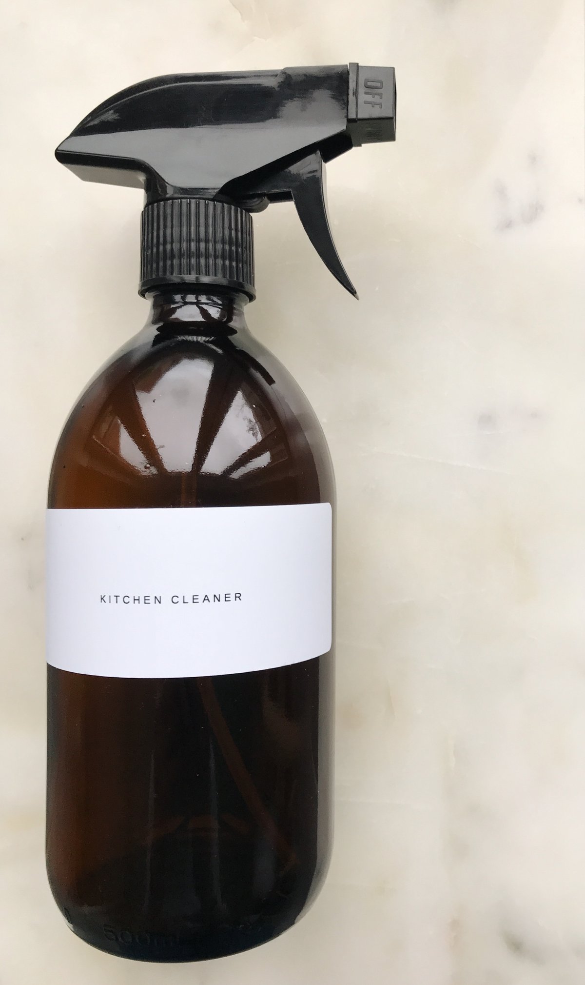 Image of Amber Glass Cleaning Bottle