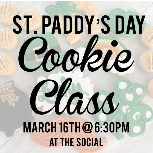 Image of St. Paddy’s Day Cookie Class