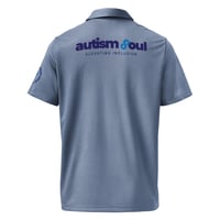 Image 6 of adidas space-dyed polo autism soul logo 