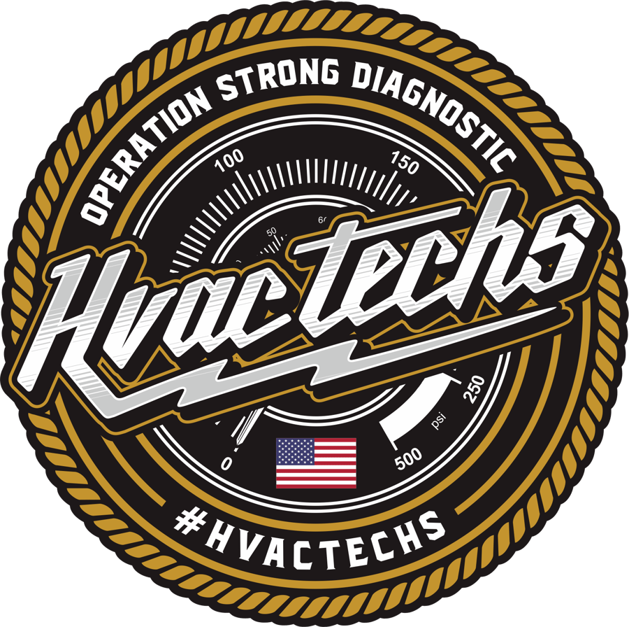 Image of HVAC TECHS LOGO STICKERS