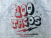 Image of ♻ A New Old Stock 100 Tacos Raglan Sweatshirt (1987) ♻