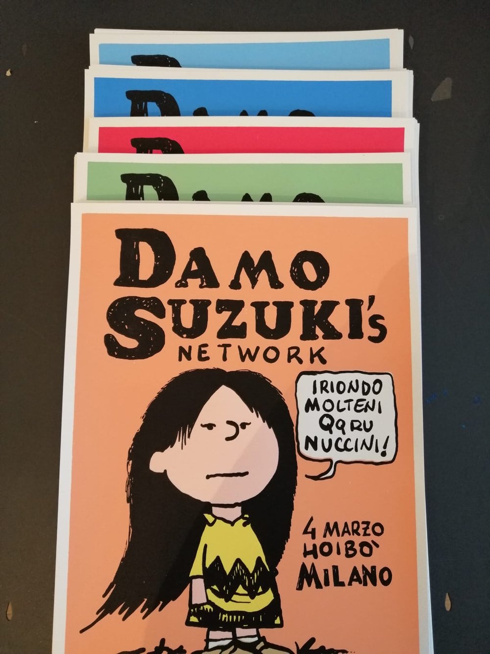 Cartella 5 serigrafie Damo Suzuki's Network firmate Davide Toffolo