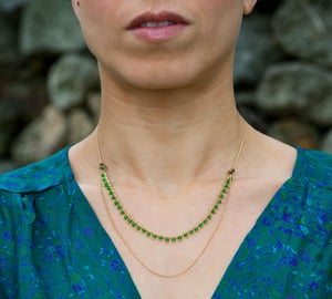 Image of Clandestine - Collier India Double - Verts