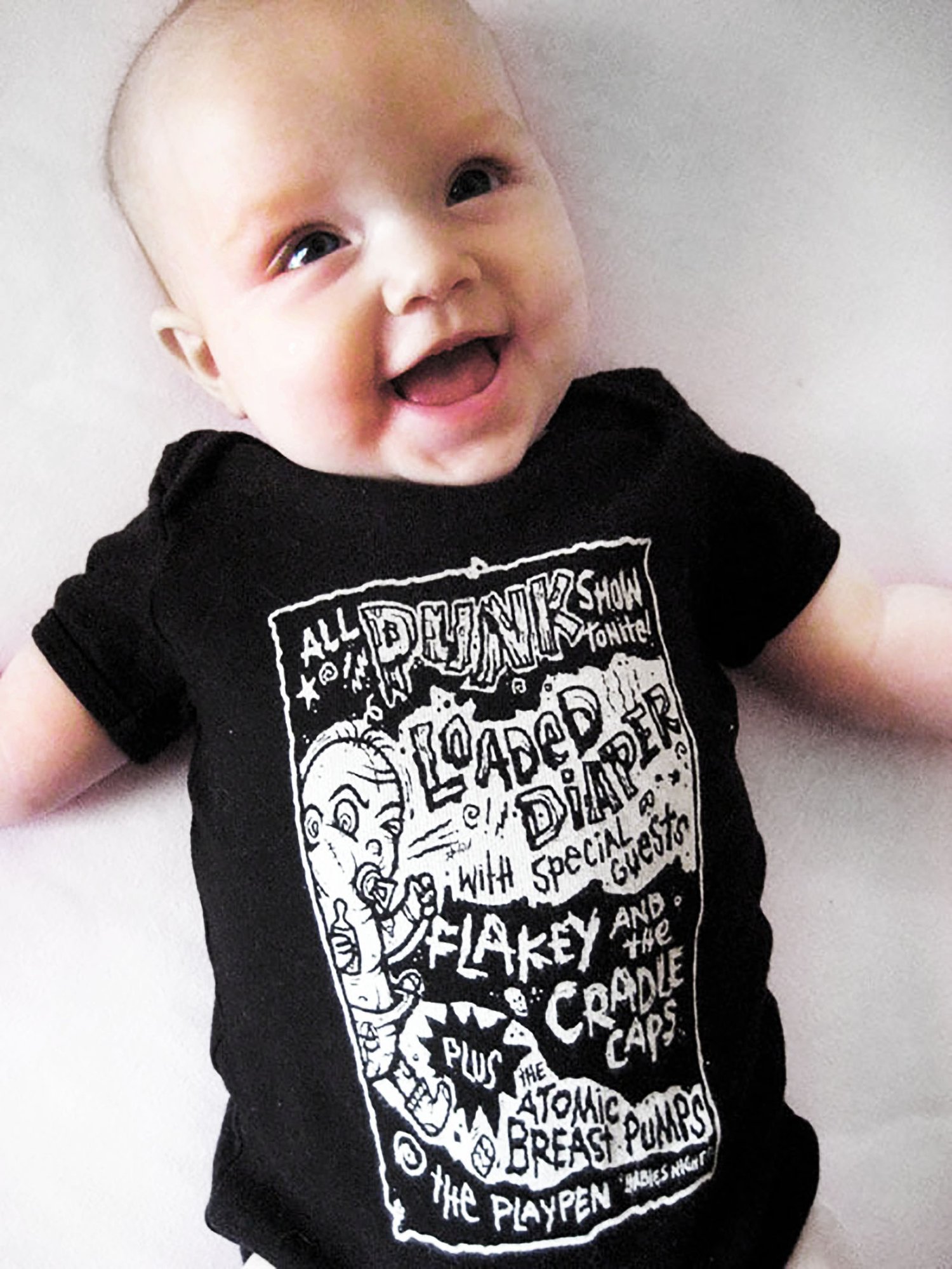 Punk Rock Baby Onesie R Land