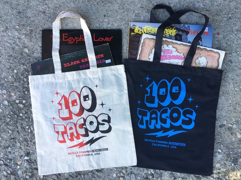 Image of 100 Tacos Canvas Tote Bag