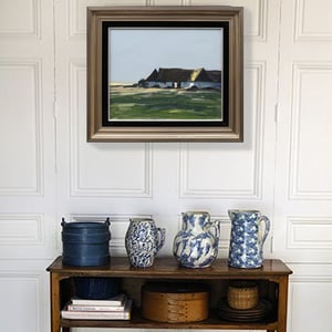 Image of Mid Century Swedish Painting, 'Twilight,' BENGT HILLGRUND