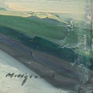 Image of Mid Century Swedish Painting, 'Homestead,' BENGT HILLGRUND