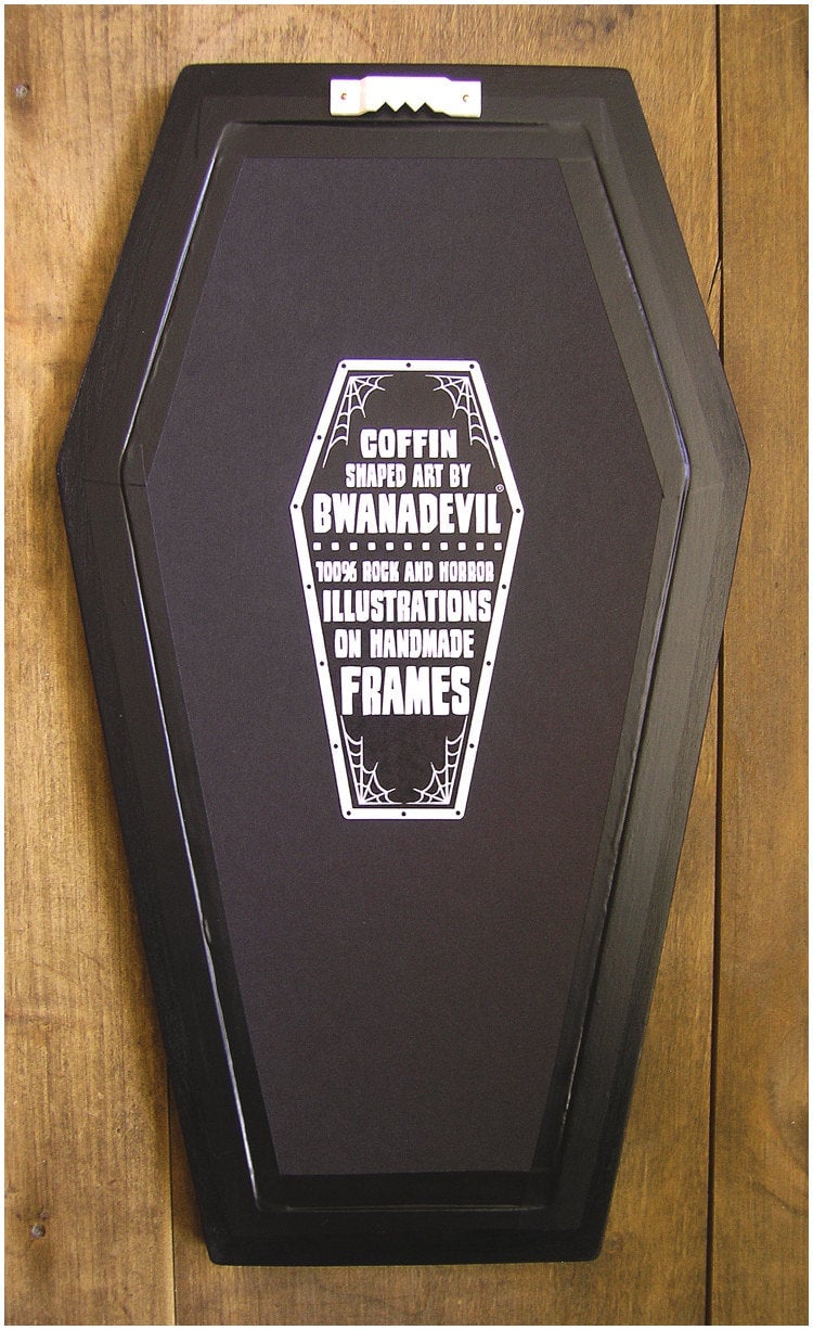 Image of The Wolfman coffin framed print