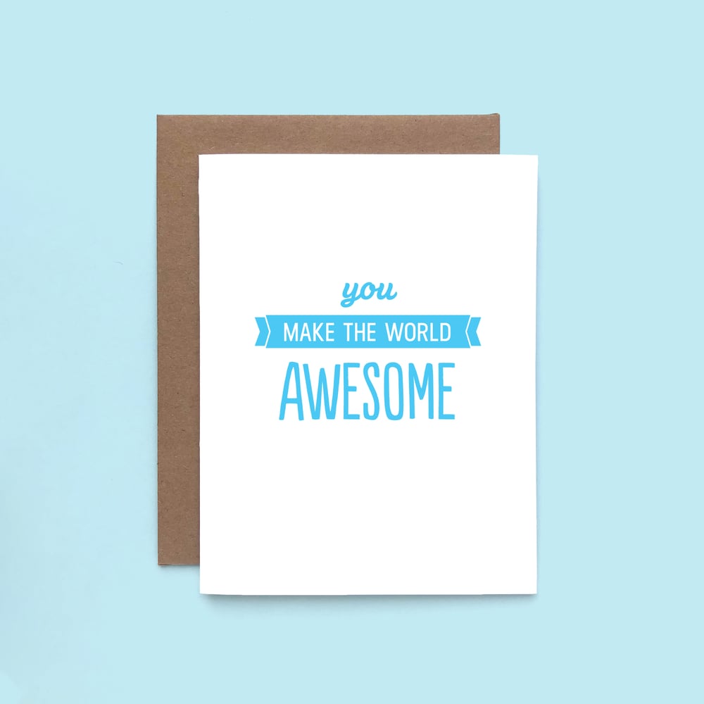 Fancy Seeing You Here — Awesome You Letterpress Card