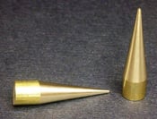 Image of 1.5" Brass Cone Spikes, 10 pack