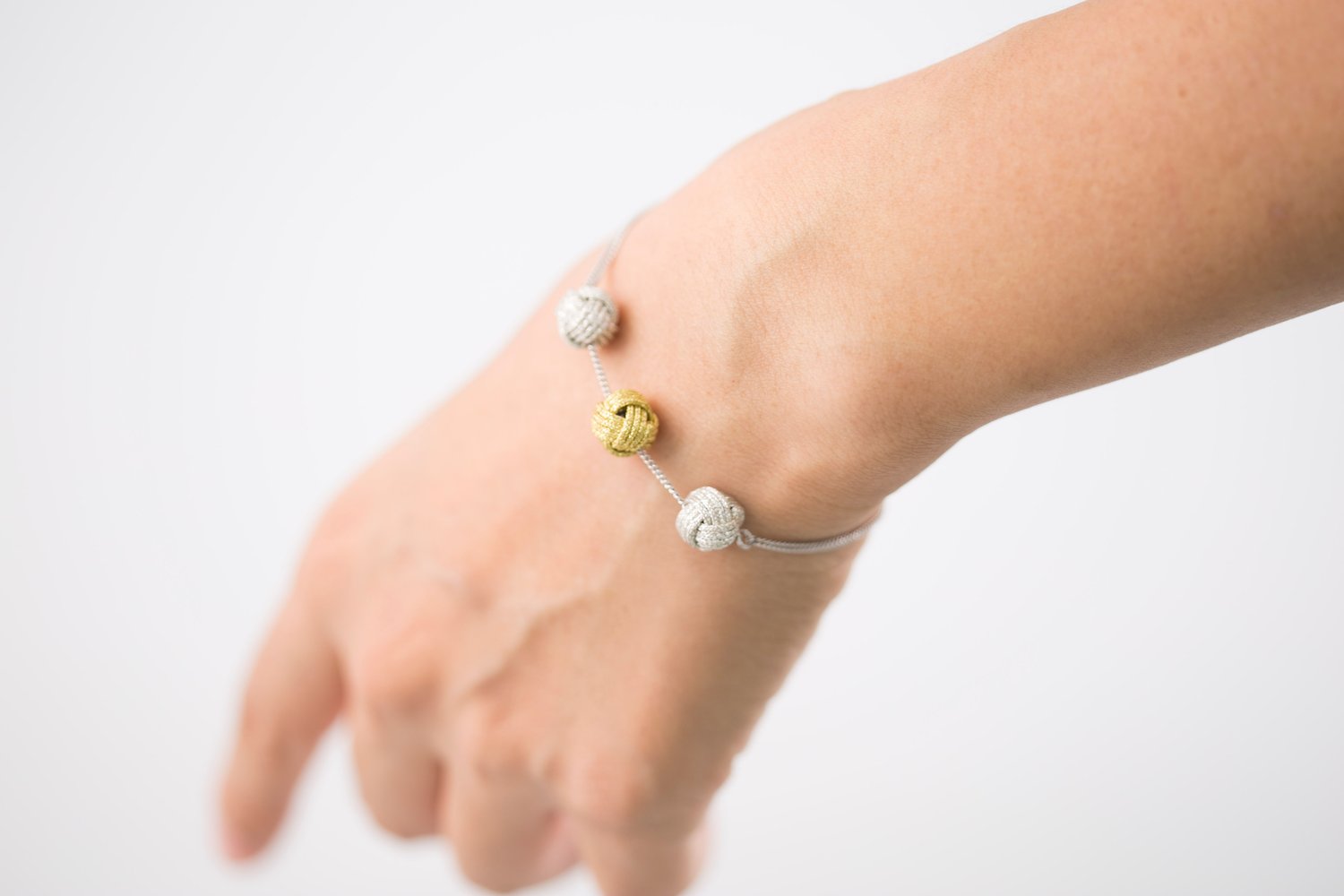 Image of Triple Knot Ball Bracelet