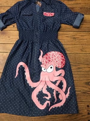 Image of Custom Hand Painted Octopus Dress size Med