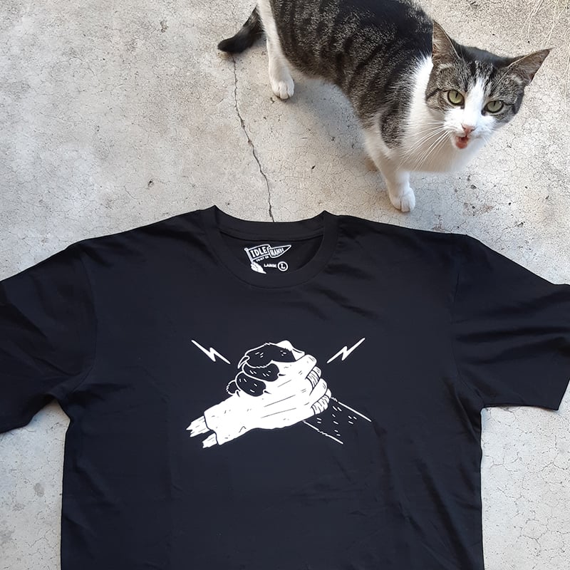 Image of Hold Tight Paw Black Tee