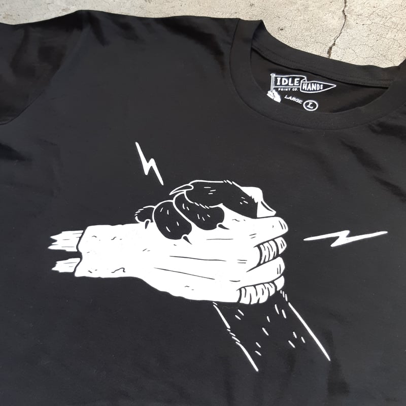 Image of Hold Tight Paw Black Tee