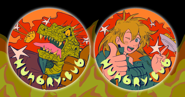 Image of Dorohedoro Hungry Bug Pins LEFTOVER SALE