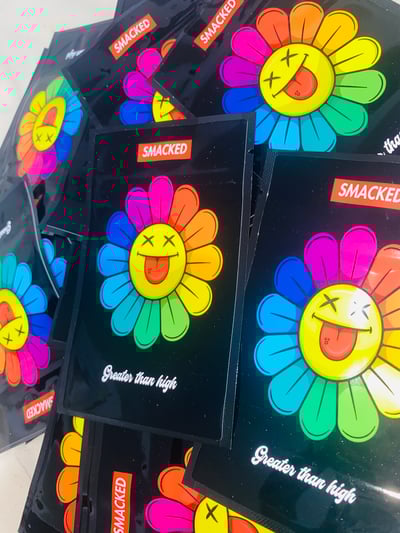 Image of “Smackashi Flower” Special Edition Mylar Bags + Free Sticker Pack 