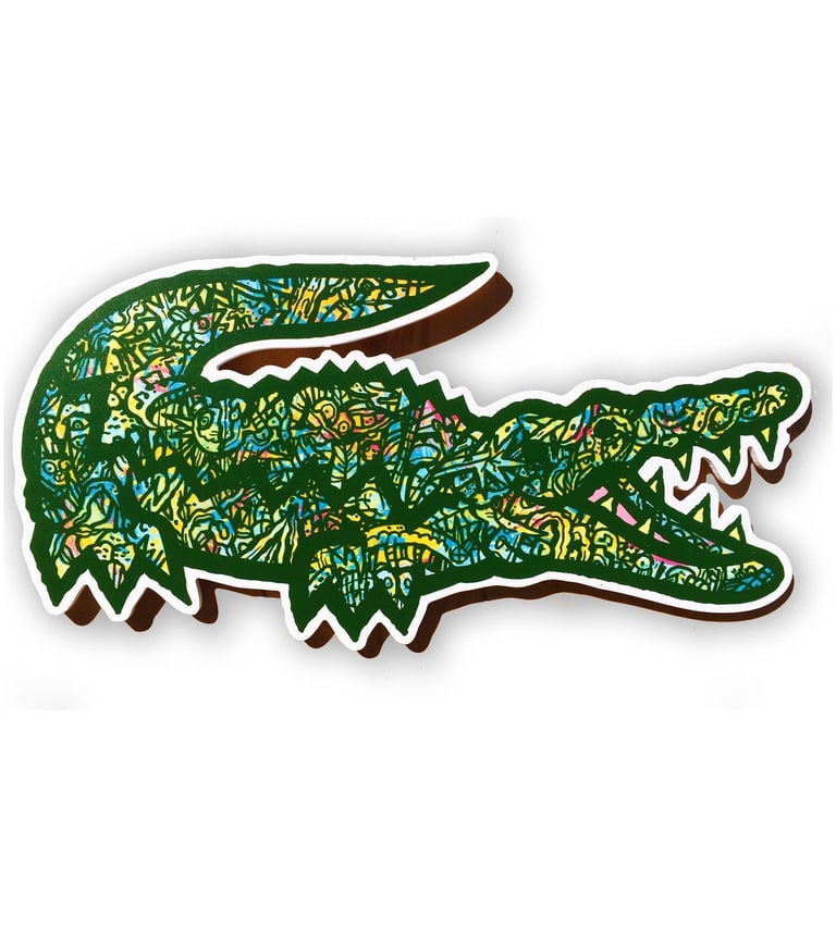 Lacoste Landfill wall art ( okefenokee colors)