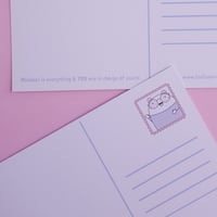 Image 2 of Think Happy Thoughts : Illustrated Postcard