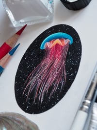 Image 5 of Original Framed Artwork Miniature Lion’s Mane Jellyfish 