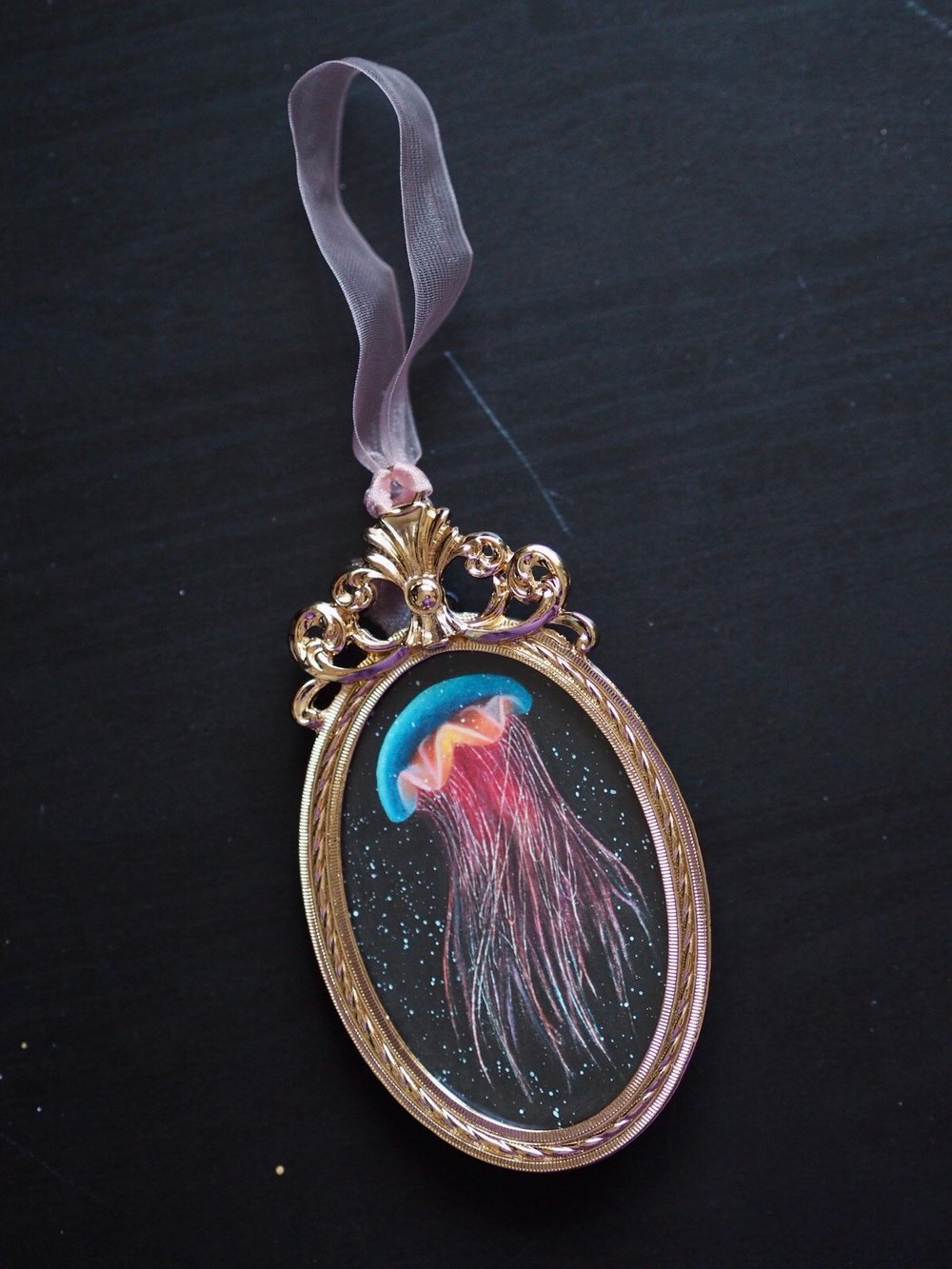 Image of Original Framed Artwork Miniature Lion’s Mane Jellyfish