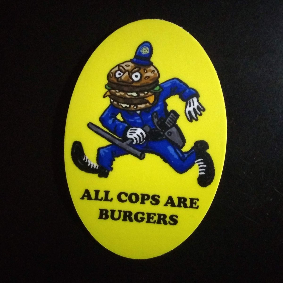 Image of All Cops are Burgers Sticker